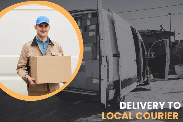 delivery to local courier