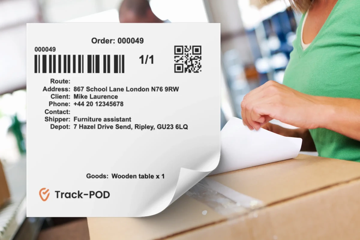 shipping label generator Track POD