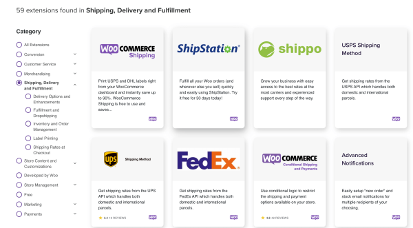 WooCommerce plugins for shipping