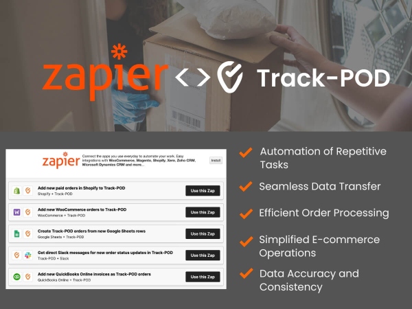 Zapier track pod integration