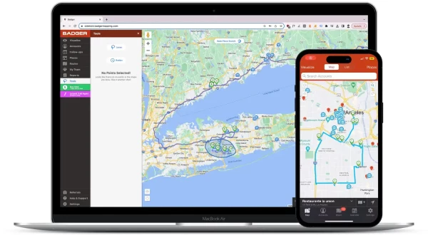 badget maps route planner app