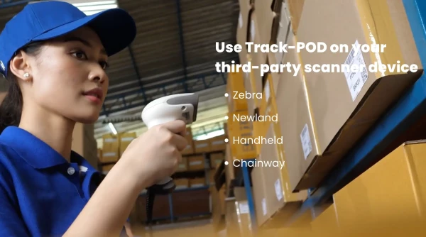 barcode scanner integrations in track pod