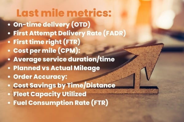 final mile performance metrics