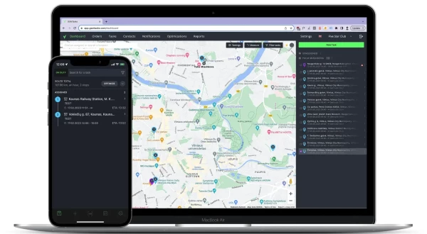 gsm tasks route planner app