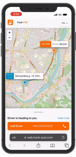 logistics software live tracking