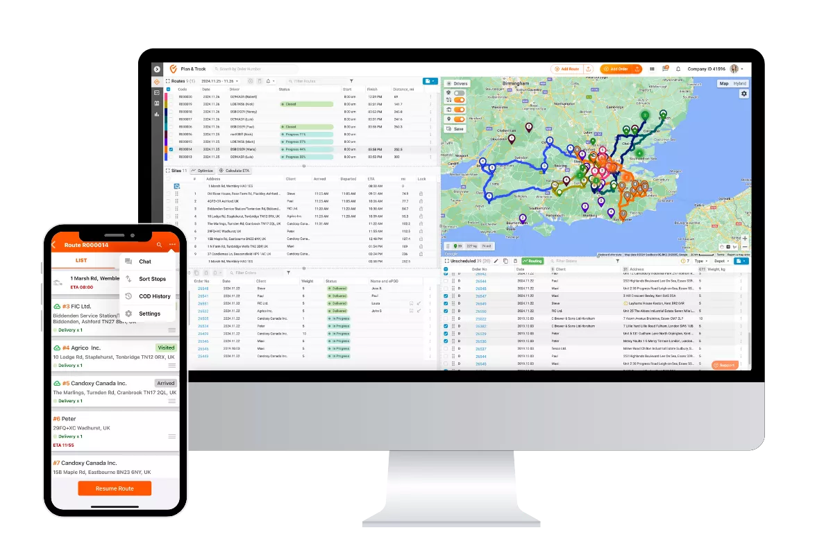 Live Chat Feature on Desktop and Driver App