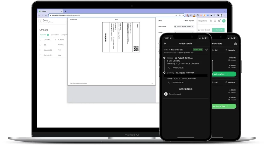 shipday barcode generator scanner