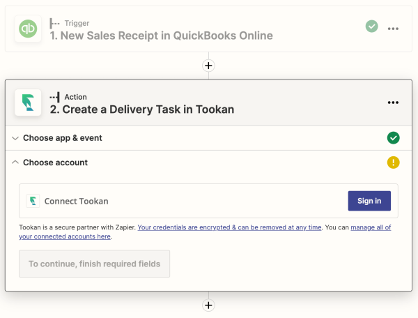 tookan quickbooks integration