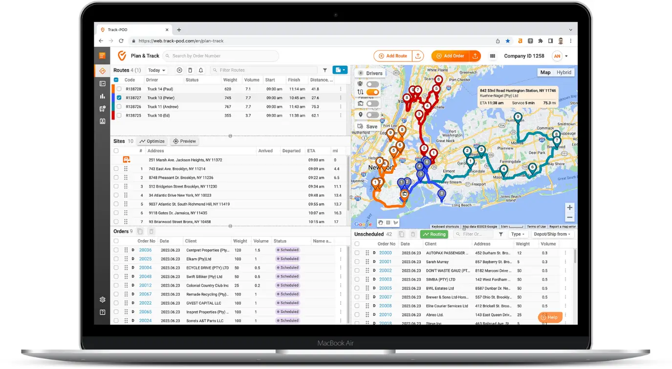 truck route planner free