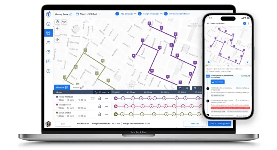 upper route planner